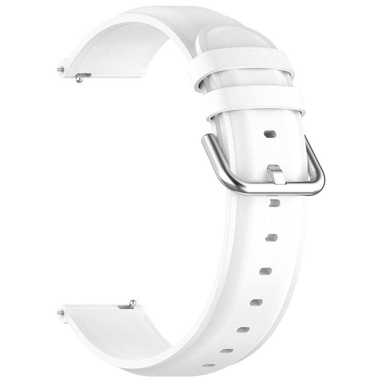 For CMF Watch Pro D395 22mm Round Tail Genuine Leather Watch Band(White) - Watch Bands by PMC Jewellery | Online Shopping South Africa | PMC Jewellery