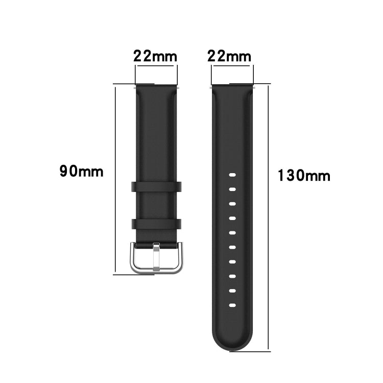 For CMF Watch Pro D395 / Watch Pro 2 22mm Round Tail Genuine Leather Watch Band(Grey) - free shipping - PMC TechLife - Order now!