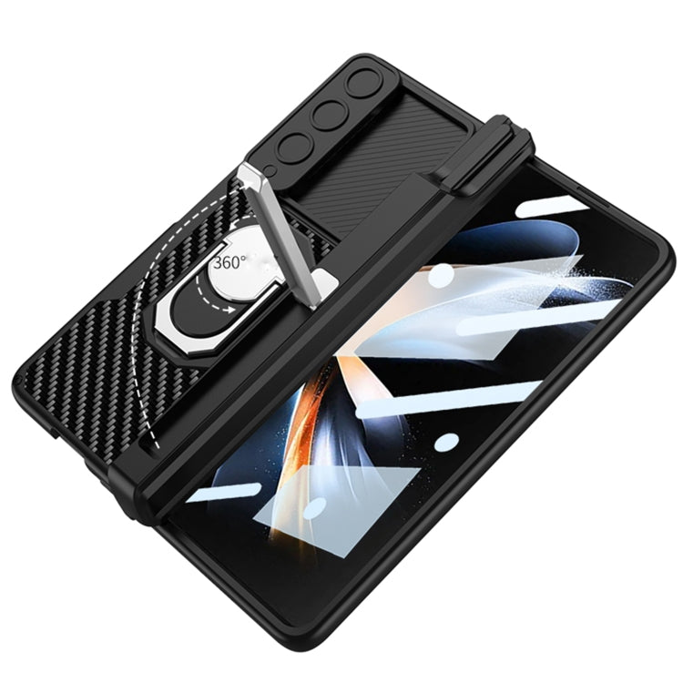 For Samsung Galaxy Z Fold4 GKK Integrated Magnetic Armor Full Coverage Phone Case(Litchi Texture) - Galaxy Z Fold4 5G Cases by GKK | Online Shopping South Africa | PMC Jewellery | Buy Now Pay Later Mobicred