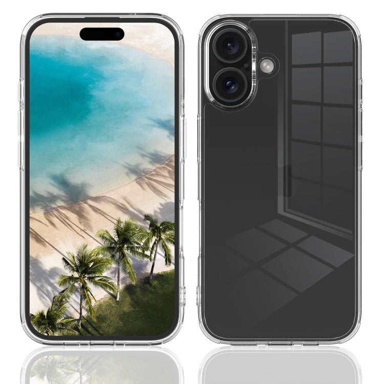For iPhone 16 Plus Scratchproof Acrylic TPU Phone Case(Transparent) - free shipping - PMC TechLife - Order now!