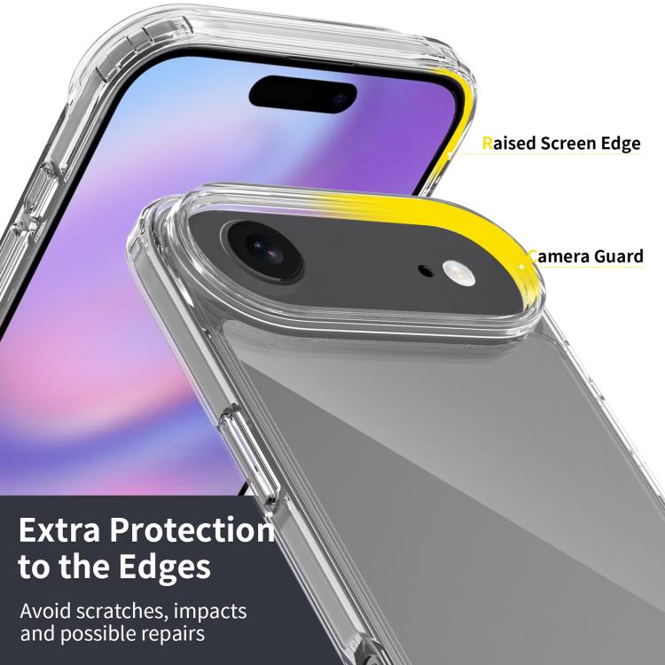 For iPhone 17 Air Scratchproof Acrylic TPU Phone Case(Transparent) - free shipping - PMc TechLife - Order now!