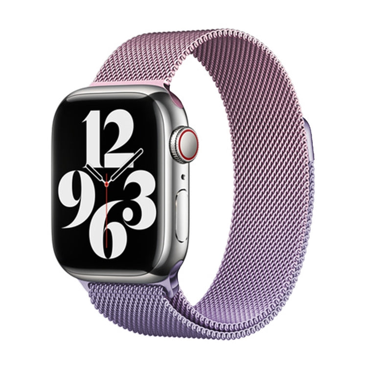 For Apple Watch Ultra 2 49mm Milan Gradient Loop Magnetic Buckle Watch Band(Pink Lavender) - Watch Bands by PMC Jewellery | Online Shopping South Africa | PMC Jewellery