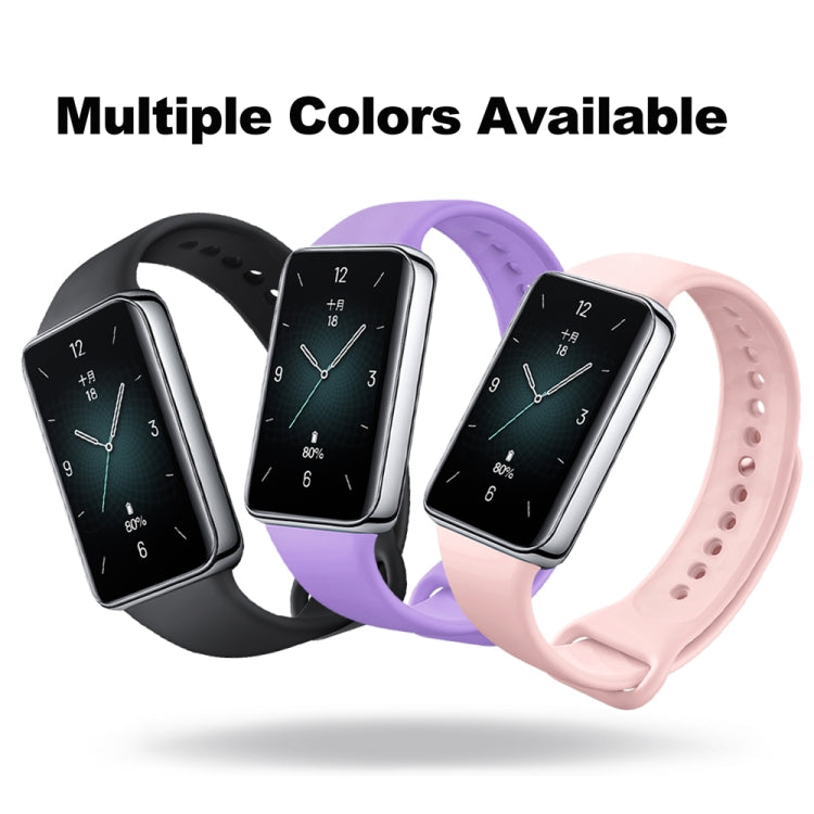 For Honor Band 9 Solid Color Silicone Watch Band(Dark Red) - Watch Bands by PMC TechLife | Online Shopping South Africa | PMC TechLife