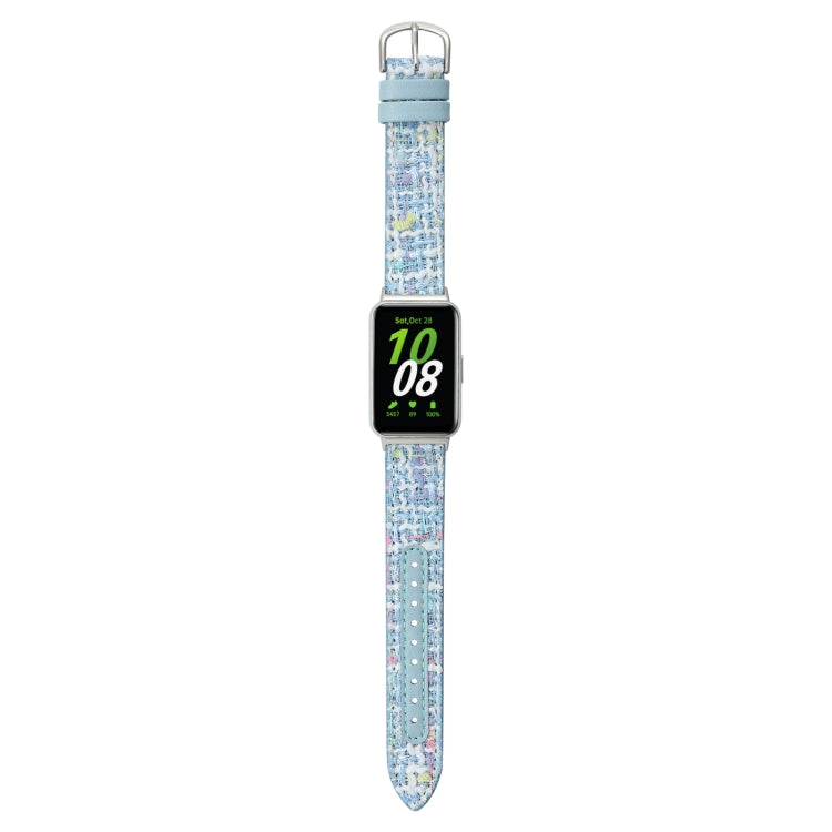 For Samsung Galaxy Fit 3 Woolen Leather Watch Band(Blue) - free shipping - PMC TechLife - Order now!