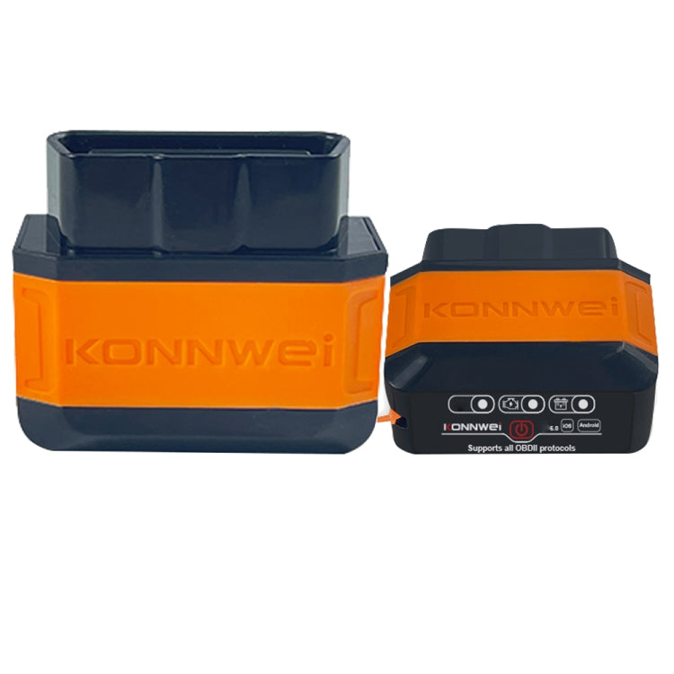 KONNWEI KW906 Bluetooth 5.0 Car OBD2 Scanner Support Android & iOS(Black Orange) - free shipping - PMC TechLife - Order now!
