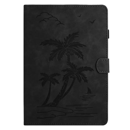 For iPad Pro 11 2024 Coconut Tree Embossed Smart Leather Tablet Case(Black) - iPad Pro 11 2024 Cases by PMC Jewellery | Online Shopping South Africa | PMC Jewellery | Buy Now Pay Later Mobicred