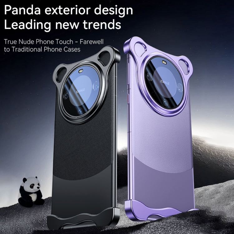 For Huawei Mate 60 Pro Frameless Metal Corner Pad Phone Case with Lens Film(Silver) - Huawei Cases by PMC Jewellery | Online Shopping South Africa | PMC Jewellery | Buy Now Pay Later Mobicred