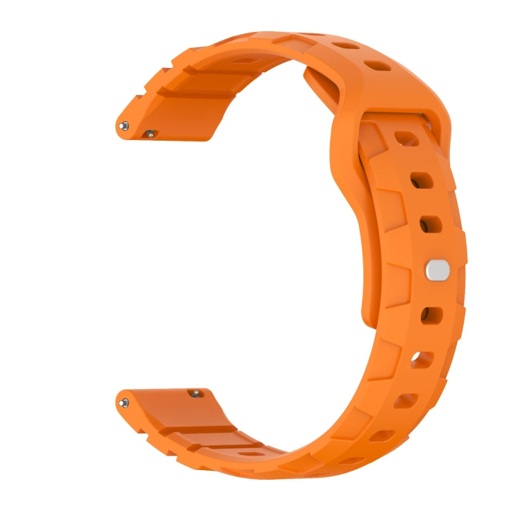 18mm Armor Silicone Watch Band(Orange) - 20mm Bands by PMC Jewellery | Online Shopping South Africa | PMC Jewellery