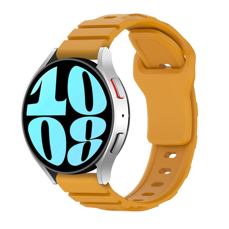 18mm Armor Silicone Watch Band(Yellow) - 18mm Bands by PMC TechLife | Online Shopping South Africa | PMC TechLife | Buy Now Pay Later Mobicred