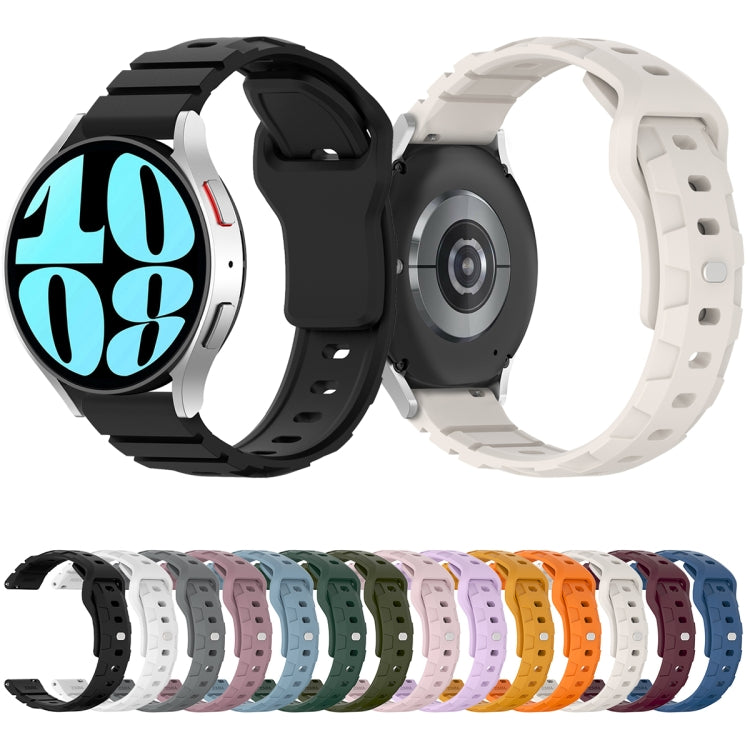 22mm Armor Silicone Watch Band(Starlight) - 22mm Bands by PMC Jewellery | Online Shopping South Africa | PMC Jewellery