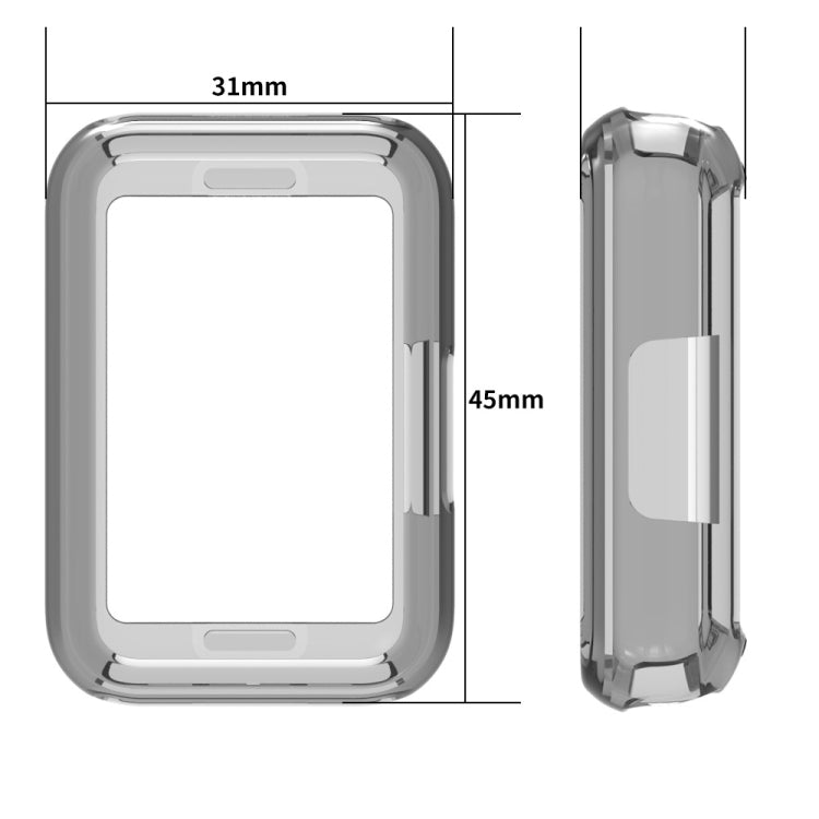 For Samsung Galaxy Fit 3 Half Pack Hollow TPU Watch Protective Case(Transparent) - free shipping - PMC TechLife - Order now!