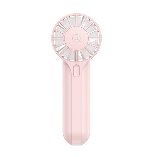 USAMS ZB288 Portable Type-C Rechargeable High Speed Handheld Mini Fan(Pink) - Electric Fans by USAMS | Online Shopping South Africa | PMC Jewellery | Buy Now Pay Later Mobicred