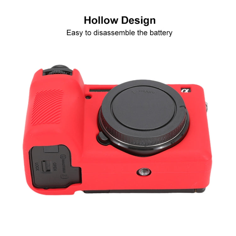 For Sony ILCE-6700 / A6700 Glossy Soft Silicone Protective Case(Red) - Protective Case by PMC TechLife | Online Shopping South Africa | PMC TechLife | Buy Now Pay Later Mobicred