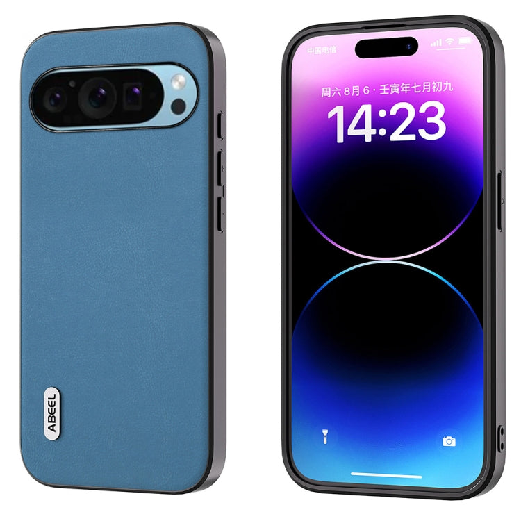 For Google Pixel 9 ABEEL Arashi Texture PU Phone Case(Sky Blue) - Google Cases by PMC TechLife | Online Shopping South Africa | PMC TechLife | Buy Now Pay Later Mobicred