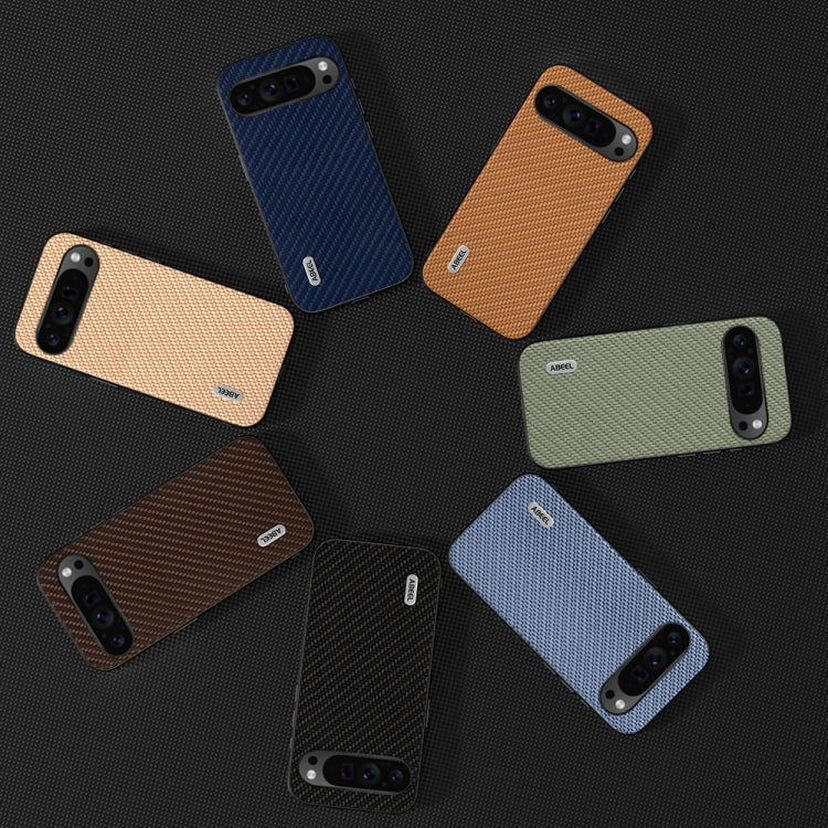 For Google Pixel 9 Pro ABEEL Carbon Fiber Texture Protective Phone Case(Dark Brown) - Google Cases by PMC TechLife | Online Shopping South Africa | PMC TechLife | Buy Now Pay Later Mobicred