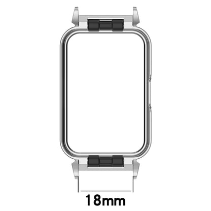 For Samsung Galaxy Fit 3 18mm Metal Frame Watch Protective Case(Black) - Watch Cases by PMC Jewellery | Online Shopping South Africa | PMC Jewellery