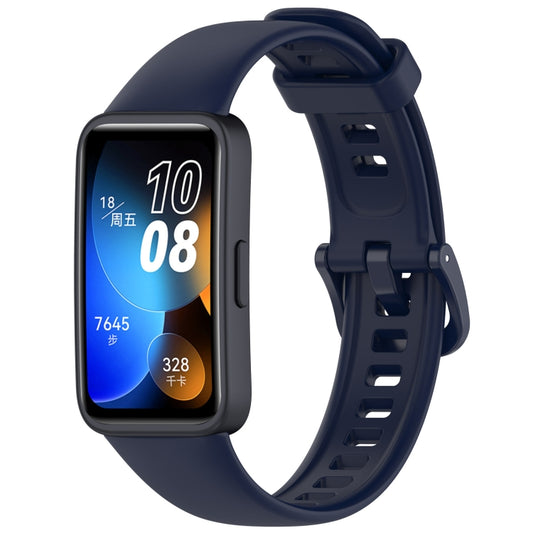 For Huawei Band 9 / 9 NFC Solid Color Colorful Buckle Silicone Watch Band(Ink Blue) - Watch Bands by PMC Jewellery | Online Shopping South Africa | PMC Jewellery