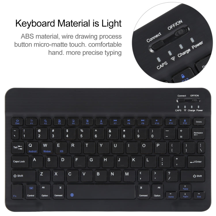 For Xiaomi Pad 6 Square Button Bluetooth Keyboard Rotatable Holder Leather Case(Black) - Others Keyboard by PMC TechLife | Online Shopping South Africa | PMC TechLife