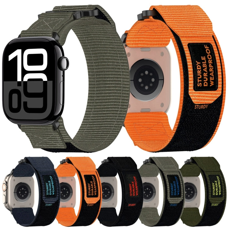 For Apple Watch Series 3 38mm Nylon Hook And Loop Fastener Watch Band(Blue) - Watch Bands by PMC TechLife | Online Shopping South Africa | PMC TechLife | Buy Now Pay Later Mobicred