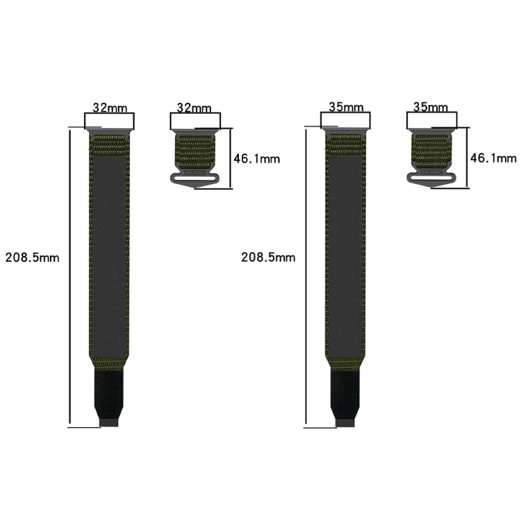 For Apple Watch 38mm Nylon Hook And Loop Fastener Watch Band(Orange) - Watch Bands by PMC TechLife | Online Shopping South Africa | PMC TechLife | Buy Now Pay Later Mobicred