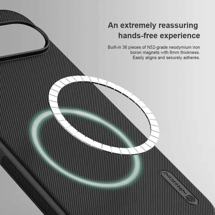 For Google Pixel 9 NILLKIN Frosted Shield Pro Magnetic Phone Case(Black) - Google Cases by NILLKIN | Online Shopping South Africa | PMC TechLife | Buy Now Pay Later Mobicred