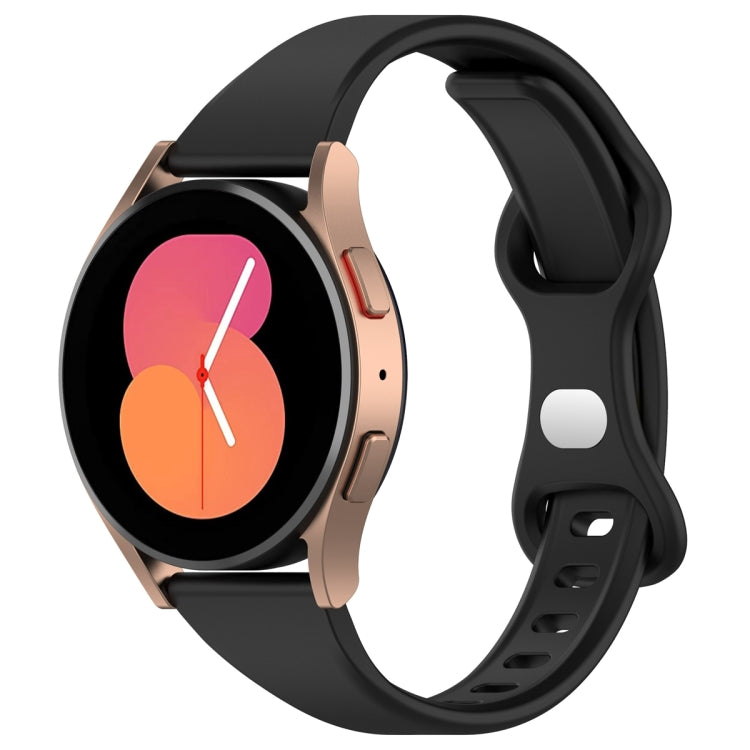 20mm Slim Reverse Buckle Silicone Watch Band(Black) - 20mm Bands by PMC TechLife | Online Shopping South Africa | PMC TechLife
