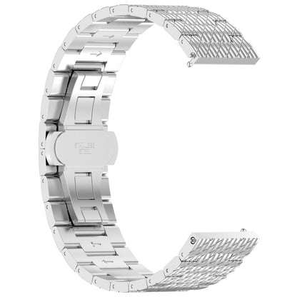 20mm Universal Twill Stainless Steel Watch Band(Silver) - 20mm Bands by PMC Jewellery | Online Shopping South Africa | PMC Jewellery