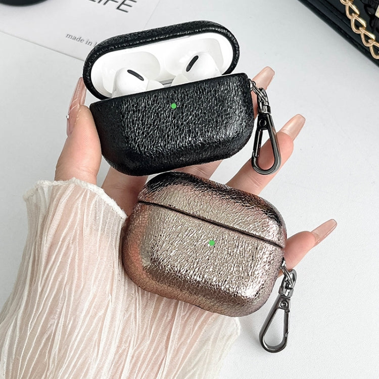 For AirPods Pro Burst Leather Texture Bluetooth Earphone Protective Case(Green) - For AirPods Pro by PMC Jewellery | Online Shopping South Africa | PMC Jewellery | Buy Now Pay Later Mobicred