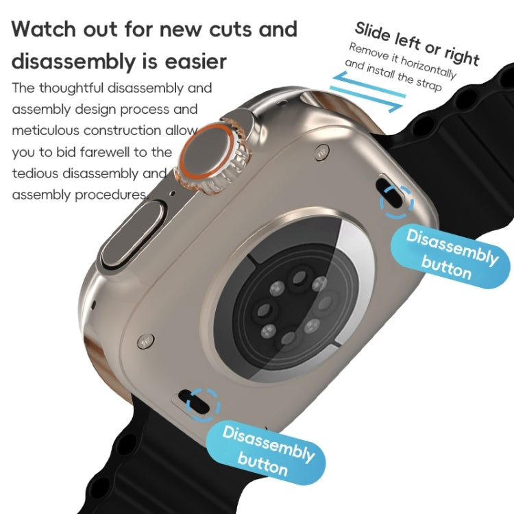 For Apple Watch Series 2 42mm ZGA Ocean Silicone Watch Band(White) - free shipping - PMC TechLife - Order now!