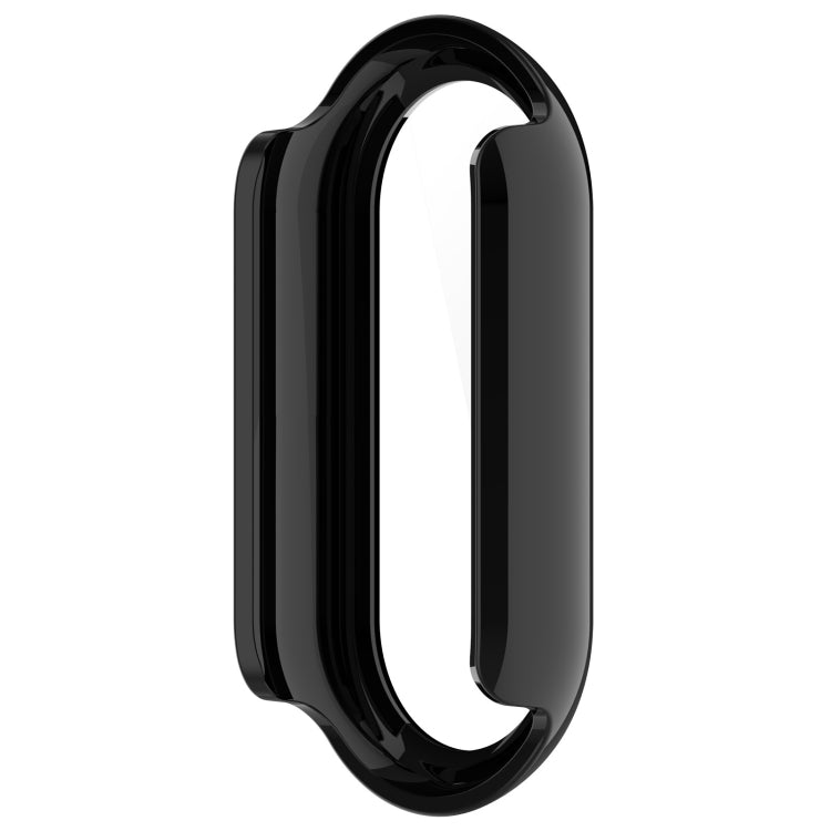 For Xiaomi Mi Band 8 PC + Tempered Film Integrated Protective Watch Case(Black) - Watch Cases by PMC Jewellery | Online Shopping South Africa | PMC Jewellery