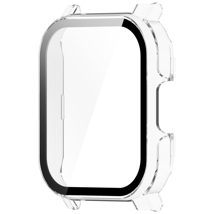 For Xiaomi Haylou Watch 2 LS02 PC + Tempered Film Integrated Watch Protective Case(Transparent White) - Watch Cases by PMC Jewellery | Online Shopping South Africa | PMC Jewellery