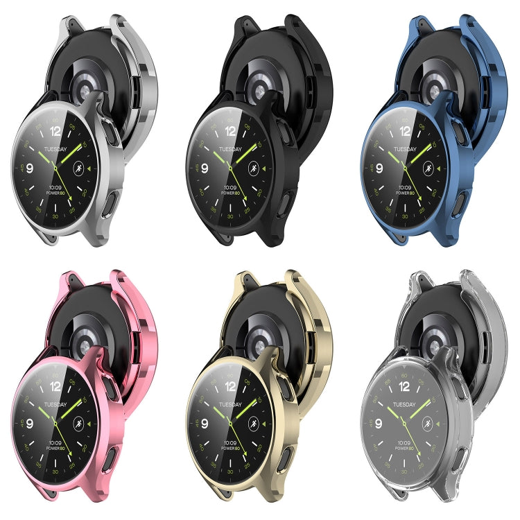 For Xiaomi Watch 2 Full Coverage TPU Electroplated Watch Protective Case(Black) - Watch Cases by PMC TechLife | Online Shopping South Africa | PMC TechLife