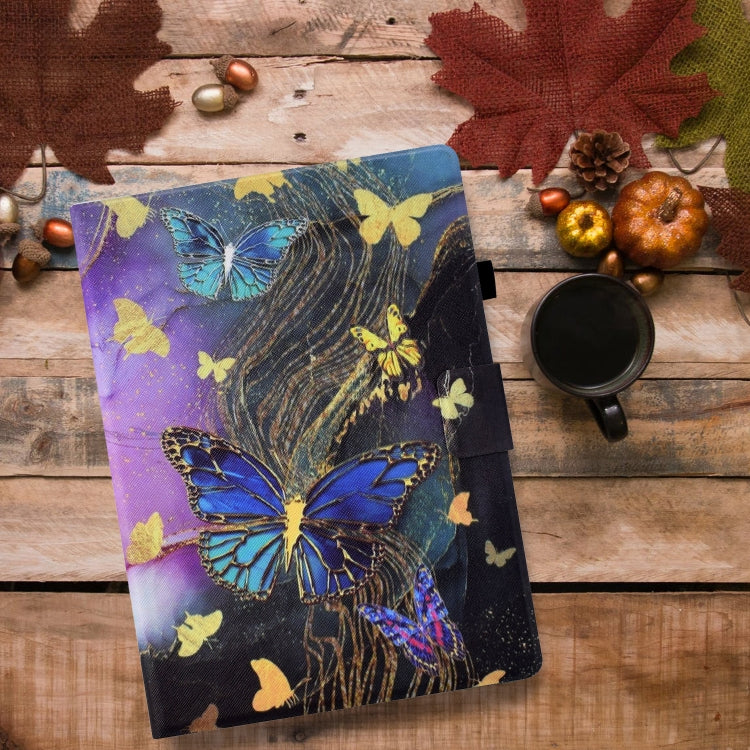 For iPad Pro 11 2024 Voltage Painted Smart Leather Tablet Case(Gold Butterflies) - iPad Pro 11 2024 Cases by PMC Jewellery | Online Shopping South Africa | PMC Jewellery | Buy Now Pay Later Mobicred