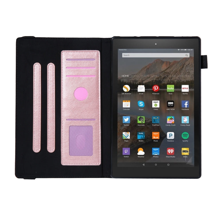 For Amazon Kindle Fire HD10 2017/2019 Extraordinary Series Smart Leather Tablet Case(Rose Gold) - Amazon by PMC TechLife | Online Shopping South Africa | PMC TechLife | Buy Now Pay Later Mobicred