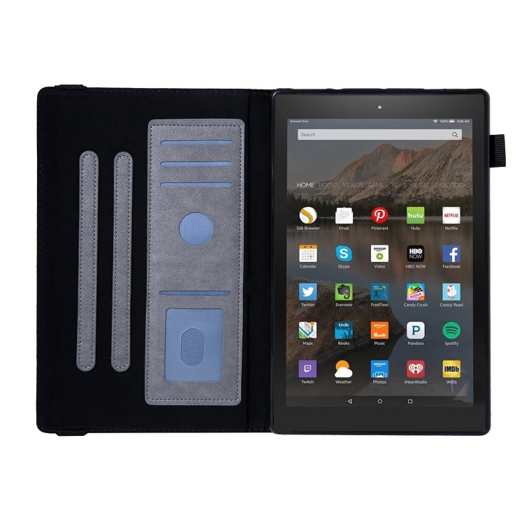 For Amazon Kindle Fire HD10 2017/2019 Extraordinary Series Smart Leather Tablet Case(Grey) - Amazon by PMC TechLife | Online Shopping South Africa | PMC TechLife | Buy Now Pay Later Mobicred