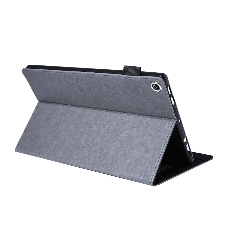 For Amazon Kindle Fire HD10 2017/2019 Extraordinary Series Smart Leather Tablet Case(Grey) - Amazon by PMC TechLife | Online Shopping South Africa | PMC TechLife | Buy Now Pay Later Mobicred