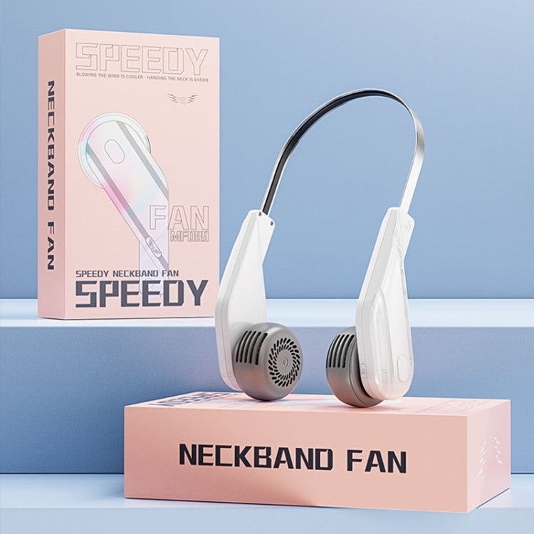 MF089 Speedy Neck Band Electric Fan(White) - Electric Fans by PMC TechLife | Online Shopping South Africa | PMC TechLife | Buy Now Pay Later Mobicred