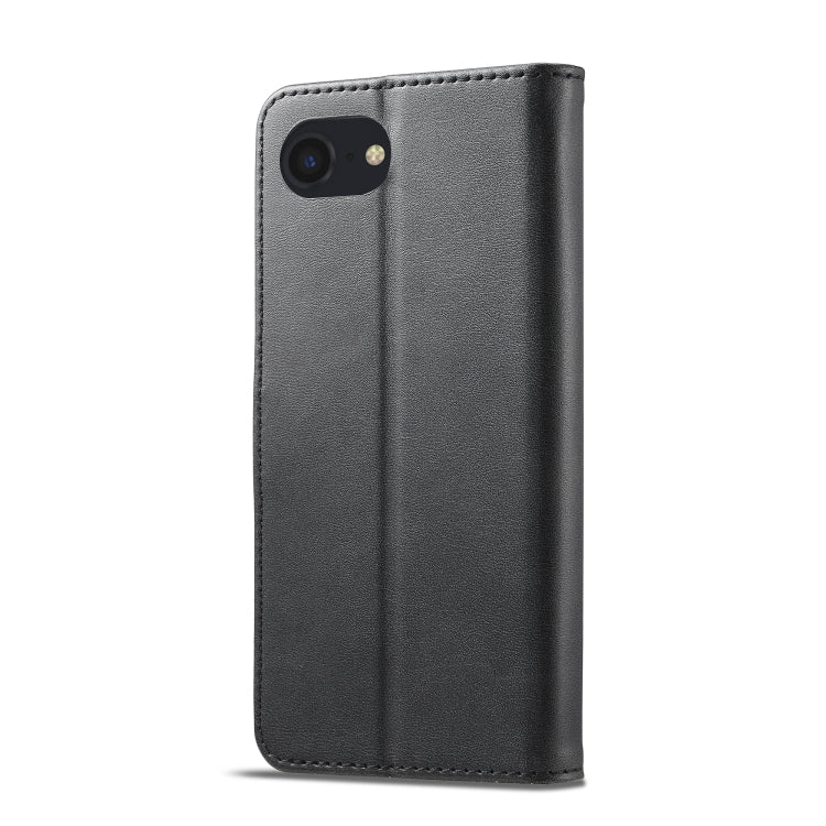 LC.IMEEKE Calf Texture Horizontal Flip Leather Case For iPhone SE 2024(Black) - More iPhone Cases by LC.IMEEKE | Online Shopping South Africa | PMC Jewellery | Buy Now Pay Later Mobicred