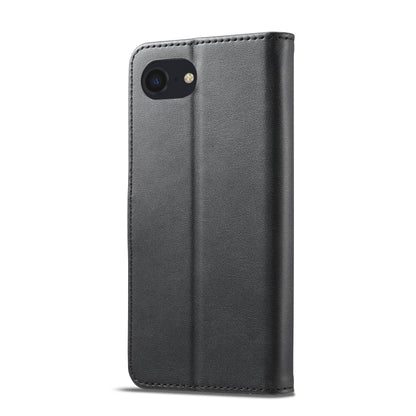 LC.IMEEKE Calf Texture Horizontal Flip Leather Case For iPhone SE 2024(Black) - More iPhone Cases by LC.IMEEKE | Online Shopping South Africa | PMC Jewellery | Buy Now Pay Later Mobicred