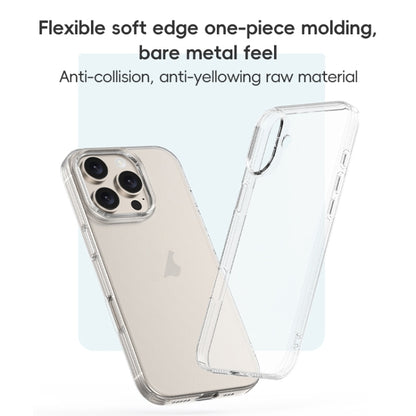 For iPhone 16 Pro ZGA Clear TPU Shockproof Phone Case(Transparent) - iPhone 16 Pro Cases by ZGA | Online Shopping South Africa | PMC Jewellery | Buy Now Pay Later Mobicred