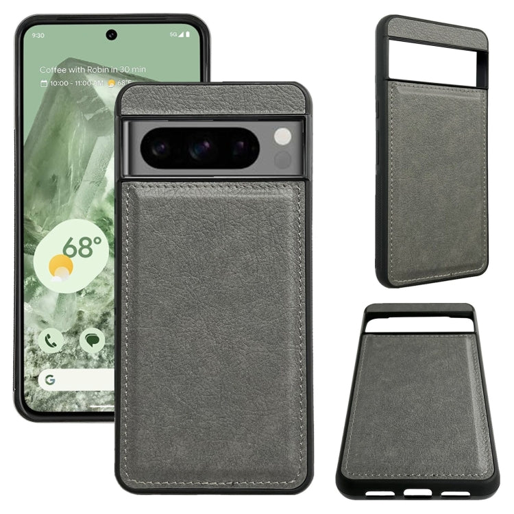 For Google Pixel 8a Multifunctional 7-Card Wallet Leather Phone Case(Grey) - Google Cases by PMC TechLife | Online Shopping South Africa | PMC TechLife | Buy Now Pay Later Mobicred
