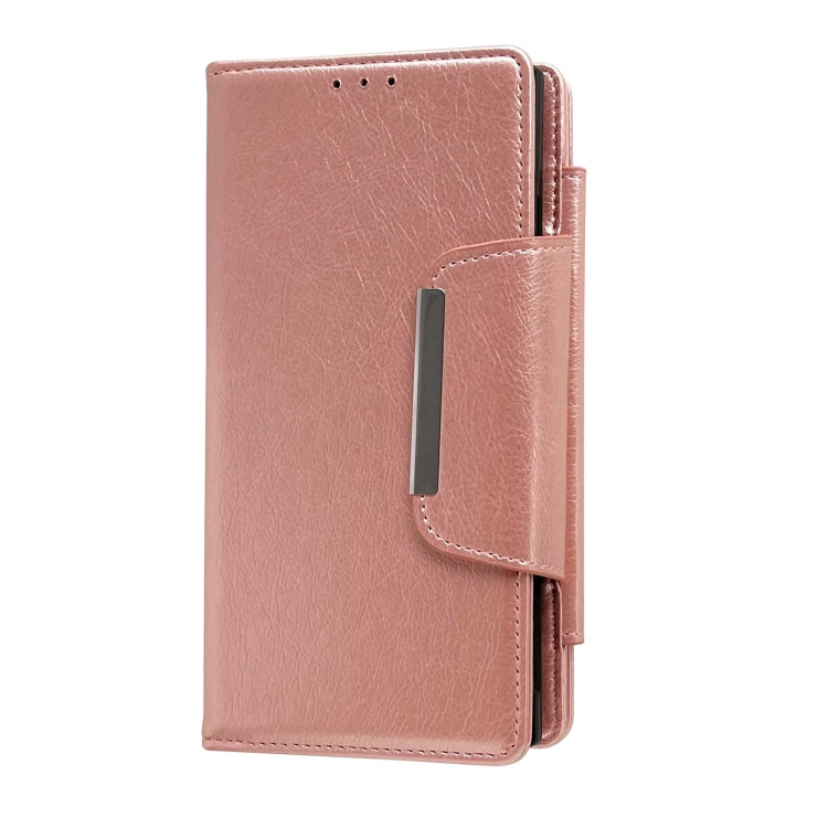 For Google Pixel 8 Multifunctional 7-Card Wallet Leather Phone Case(Rose Gold) - Google Cases by PMC TechLife | Online Shopping South Africa | PMC TechLife | Buy Now Pay Later Mobicred