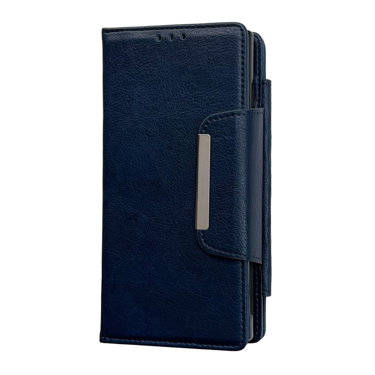 For Google Pixel 7a Multifunctional 7-Card Wallet Leather Phone Case(Royal Blue) - Google Cases by PMC TechLife | Online Shopping South Africa | PMC TechLife | Buy Now Pay Later Mobicred