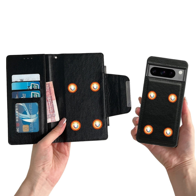 For Google Pixel 7 Multifunctional 7-Card Wallet Leather Phone Case(Black) - Google Cases by PMC TechLife | Online Shopping South Africa | PMC TechLife | Buy Now Pay Later Mobicred