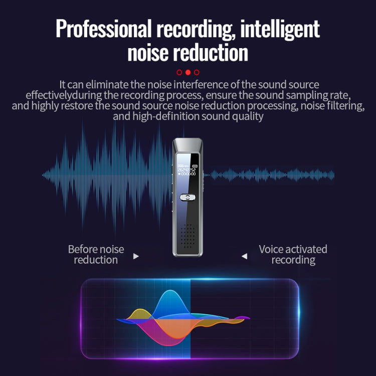 JNN Q7 Mini Portable Voice Recorder with OLED Screen, Memory:4GB(Metal Gray) - Recording Pen by JNN | Online Shopping South Africa | PMC TechLife | Buy Now Pay Later Mobicred