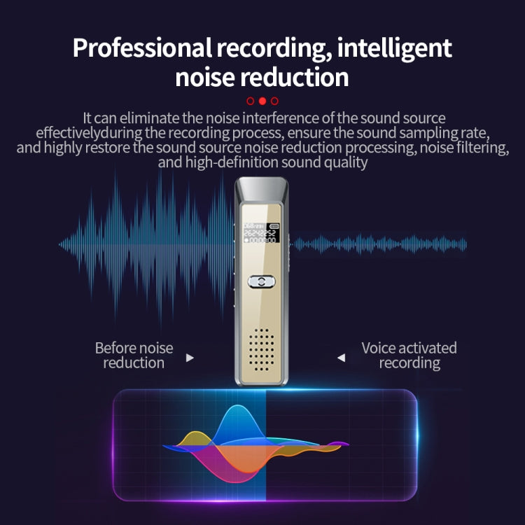 JNN Q7 Mini Portable Voice Recorder with OLED Screen, Memory:16GB(Grey+Gold) - Recording Pen by JNN | Online Shopping South Africa | PMC TechLife | Buy Now Pay Later Mobicred