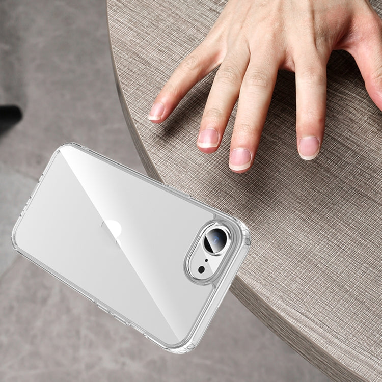 For iPhone 16e Armor Clear TPU Hard PC Phone Case(Clear) - iPhone 16e Cases by PMC TechLife | Online Shopping South Africa | PMC TechLife | Buy Now Pay Later Mobicred