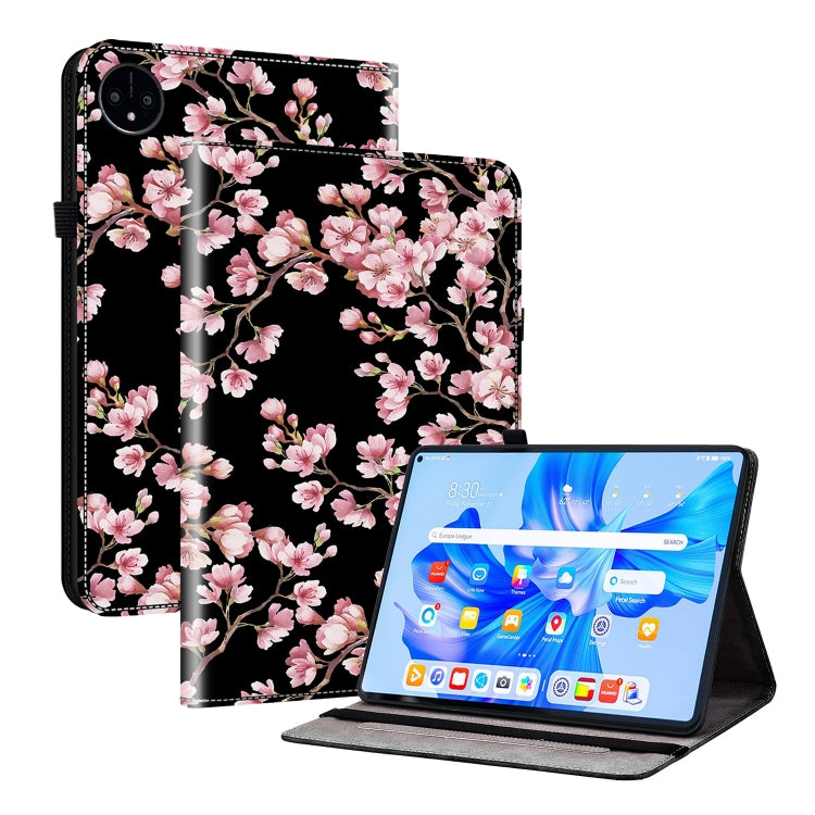 For Huawei MatePad Pro 11 2022 Crystal Texture Painted Leather Smart Tablet Case(Plum Bossom) - Huawei by PMC TechLife | Online Shopping South Africa | PMC TechLife | Buy Now Pay Later Mobicred