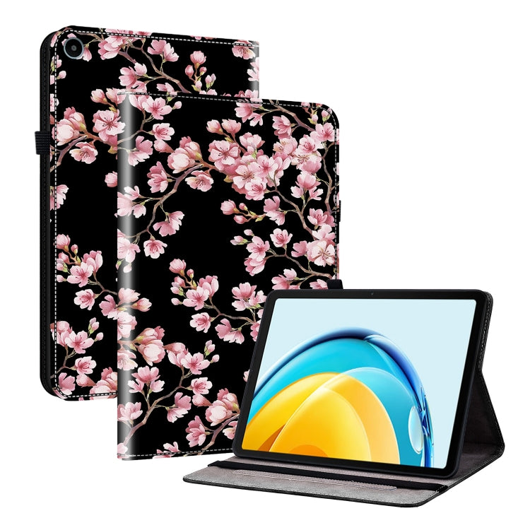 For Huawei MatePad SE 10.4 Crystal Texture Painted Leather Smart Tablet Case(Plum Bossom) - Huawei by PMC TechLife | Online Shopping South Africa | PMC TechLife | Buy Now Pay Later Mobicred