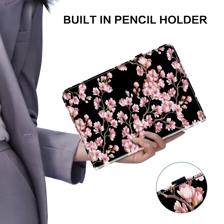 For Huawei MatePad SE 10.4 Crystal Texture Painted Leather Smart Tablet Case(Plum Bossom) - Huawei by PMC TechLife | Online Shopping South Africa | PMC TechLife | Buy Now Pay Later Mobicred